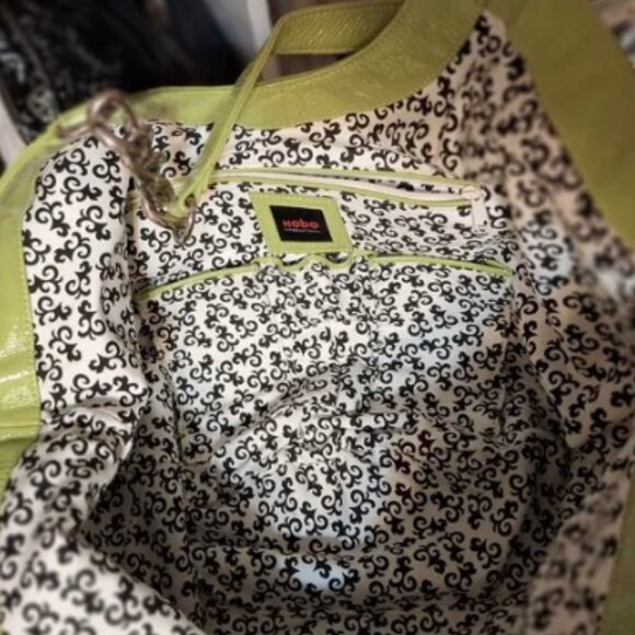 HOBO International Lime Green Designer Hobo Bag - Picture 6 of 8